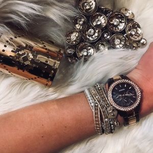 Fossil Rose Gold Metal Link Watch